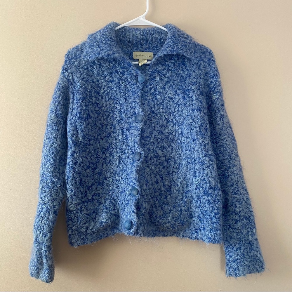 Anthropologie vintage button up sweater
